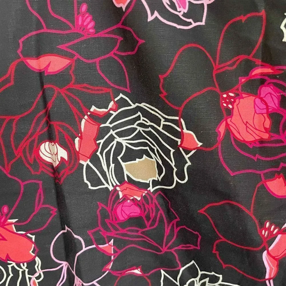 Vintage David Paul Cotton Spandex‎ Floral Rose Skort Made in USA Size 6